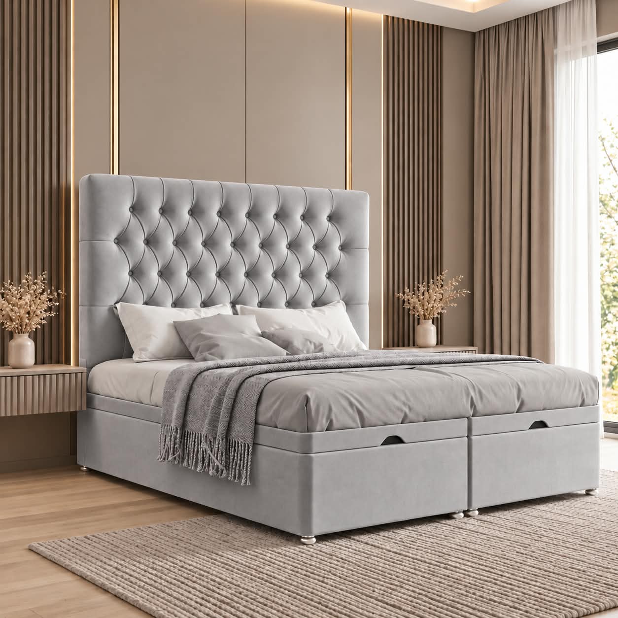 Tokyo Ottoman Storage Divan Bed Set