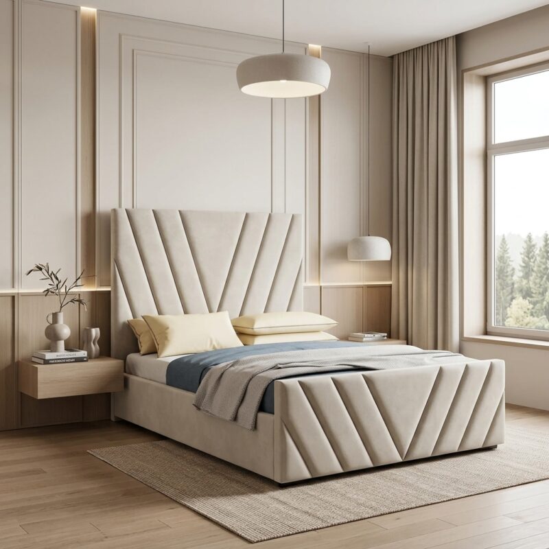 Sun Beam Ottoman Storage Bed Frame