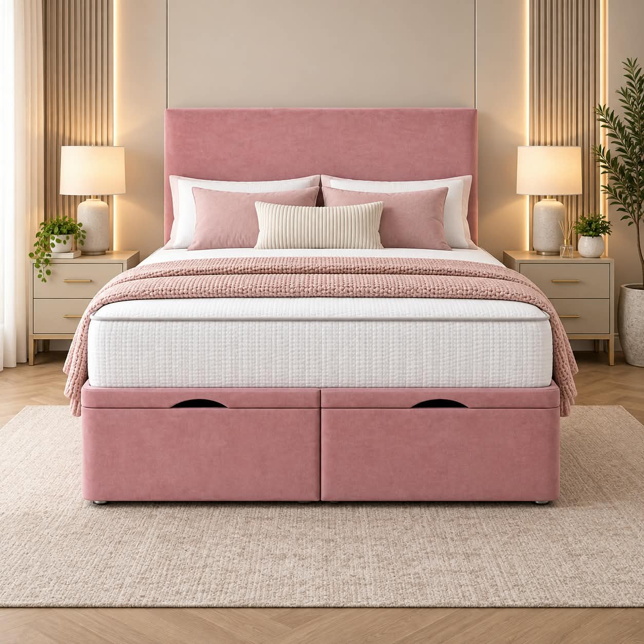Grace Ottoman Storage Divan Bed Set