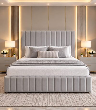 Palm Beach Divan Bed Set With Tall Headboard and Footboard